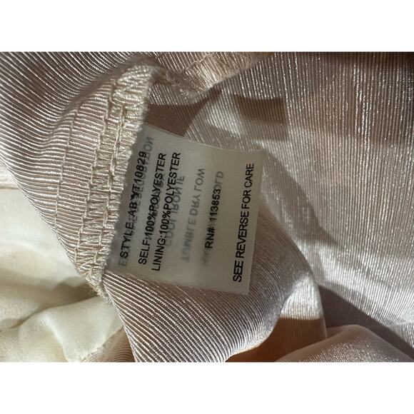 NWT Champagne Studded Open Back Peplum Top Medium- South Moon Under - Picture 7 of 12